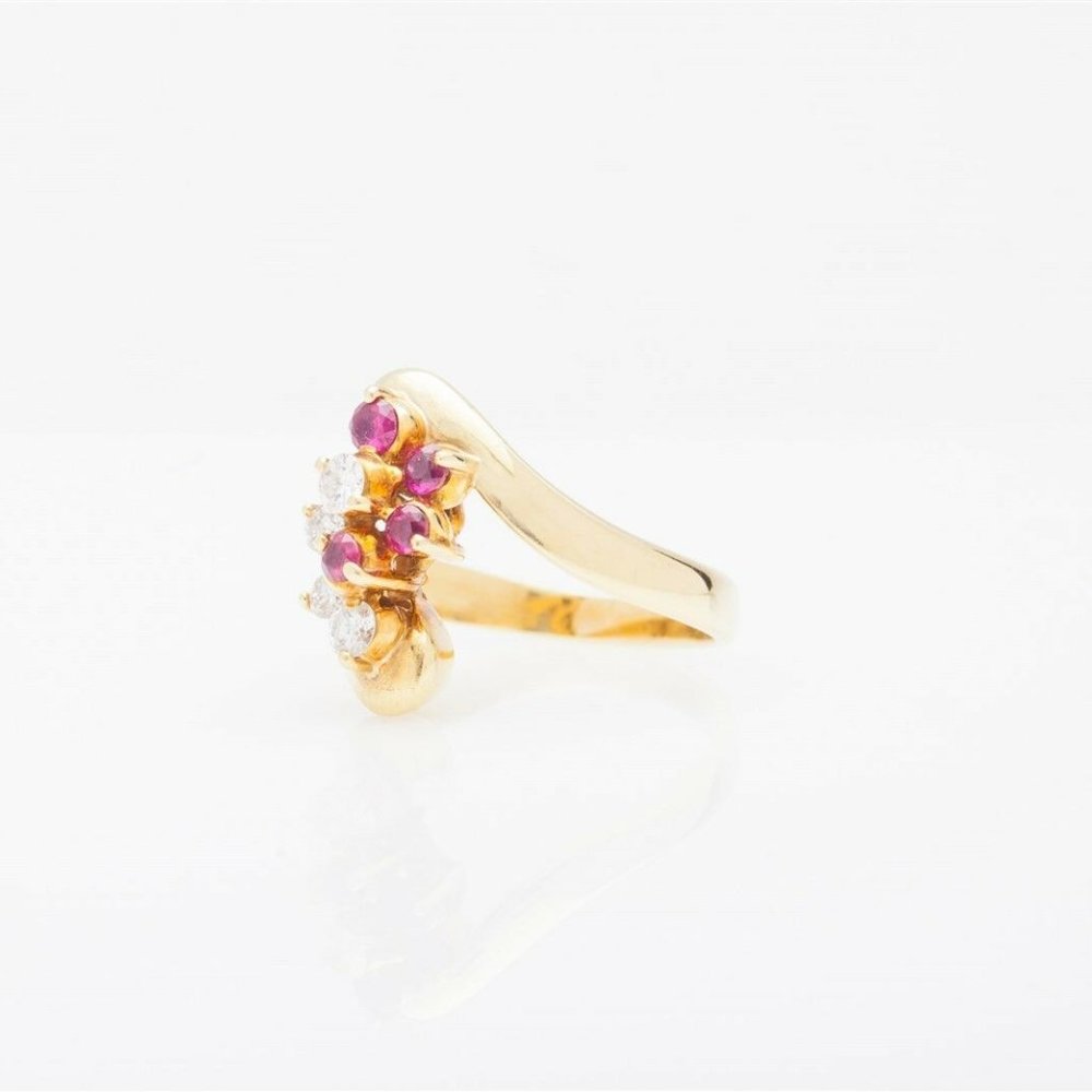 .50ct Natural Ruby Vs G 18k Solid Ring - image 2